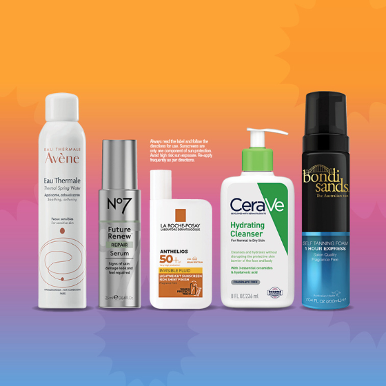 <p>Up to ½ price Skin, Sun & Tan. Terms and conditions apply. See in store for details.</p>
<p>Please see full terms and conditions below:</p>
<p> </p>
<p>*Excludes clearance products and packs, A Bit Hippy, Alpha Keri, Alya Skin, Banila Co, Benzac gel range, Clear Start by Dermalogica, Dermal Therapy, Dr.PAWPAW, E45, Ego, Egyptian Magic, Embryolisse, Essano, GlowDry, Happy Skin by Essano, Hope’s Relief, Jojoba Company Daily Glow Exfoliating PHA Tonic 125mL and Jojoba Oil 30mL, Loving Tan, MOOGOO, Nivea, Palmer’s, Plunkett’s, Priceline, Sally Hansen, SkinB5, St. Tropez, SVR, T.N. Dickinson’s, Tanzee, The Booty Co, The Ordinary, Thursday Plantation, Vaseline, WOTNOT, Zinke, ZitSticka. Further exclusions may apply in some stores. While stocks last. ~Sister Club members will earn double Sister Club points on every eligible $1 spent in store or online at priceline.com.au between 25/07/2024 12:01am AEST and 31/07/2024 11:59pm AEST. Excludes purchase of gift cards, selected SPF products, Pharmacy, Pharmacist Only and Prescription medicines. Point offer is not available in conjunction with any other point offers promoted.</p>
